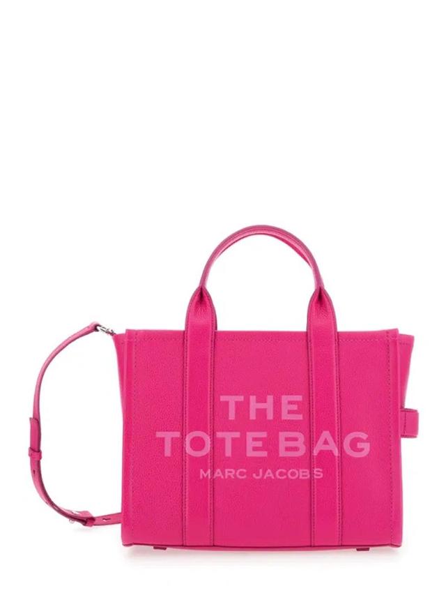 MARC JACOBS The Medium Tote Leather In Pink Product Image