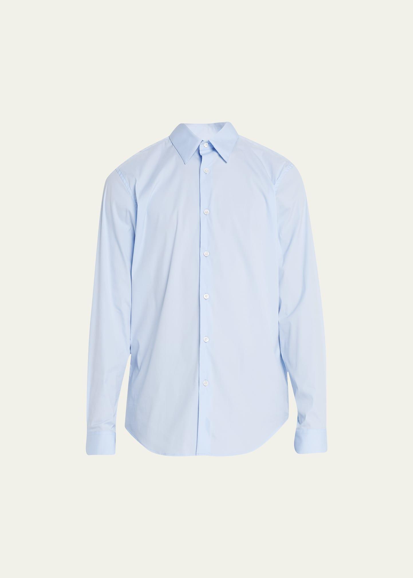 Mens Sylvain Wealth Poplin Long-Sleeve Shirt Product Image