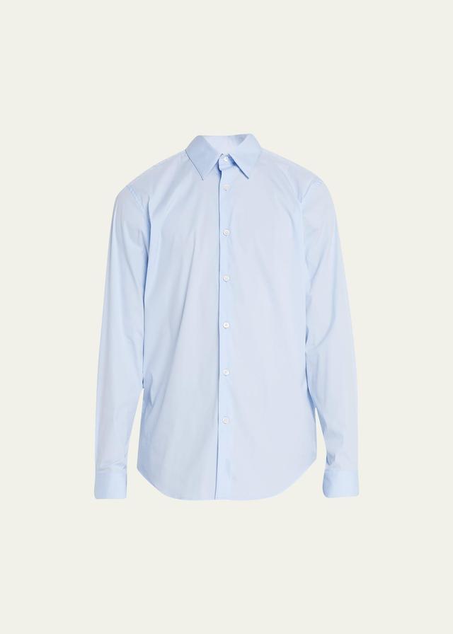 Mens Sylvain Wealth Poplin Long-Sleeve Shirt Product Image