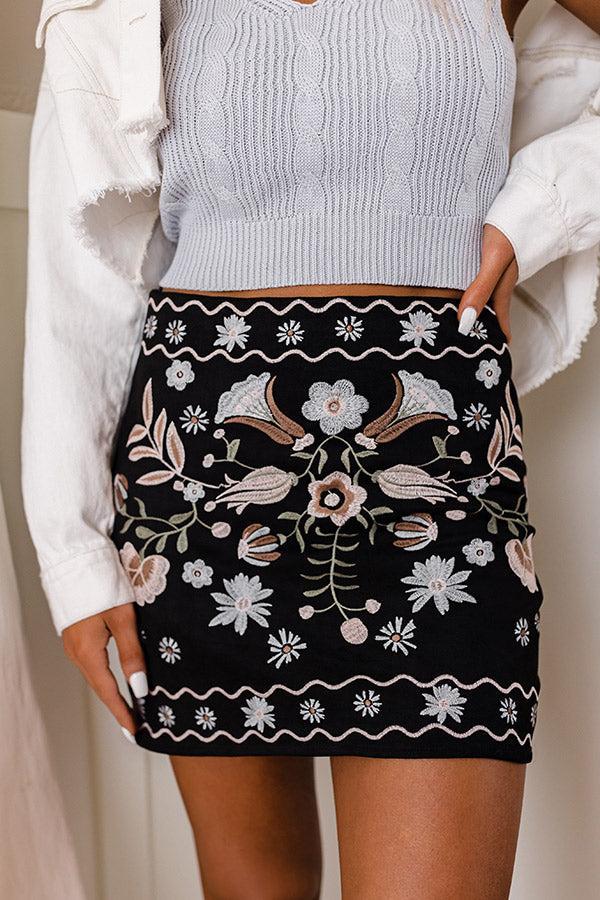 The Giada Embroidered Skirt Product Image