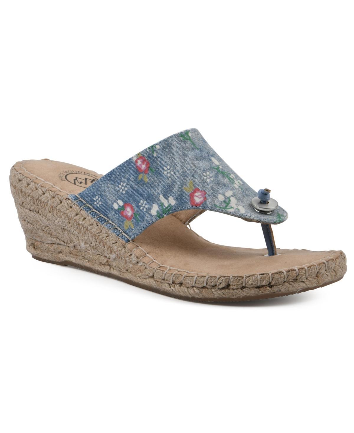 White Mountain Womens Beachball Espadrille Wedge Sandals Product Image