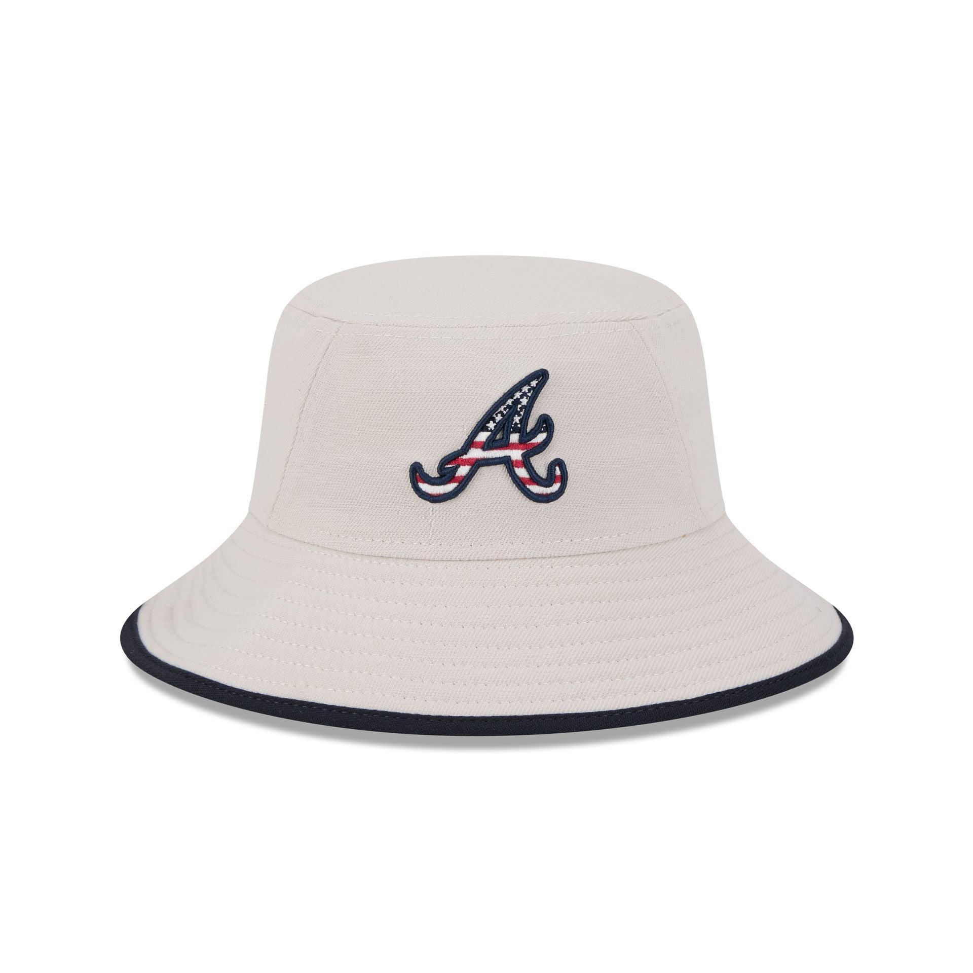 Atlanta Braves Independence Day 2024 Stretch Bucket Hat Male Product Image