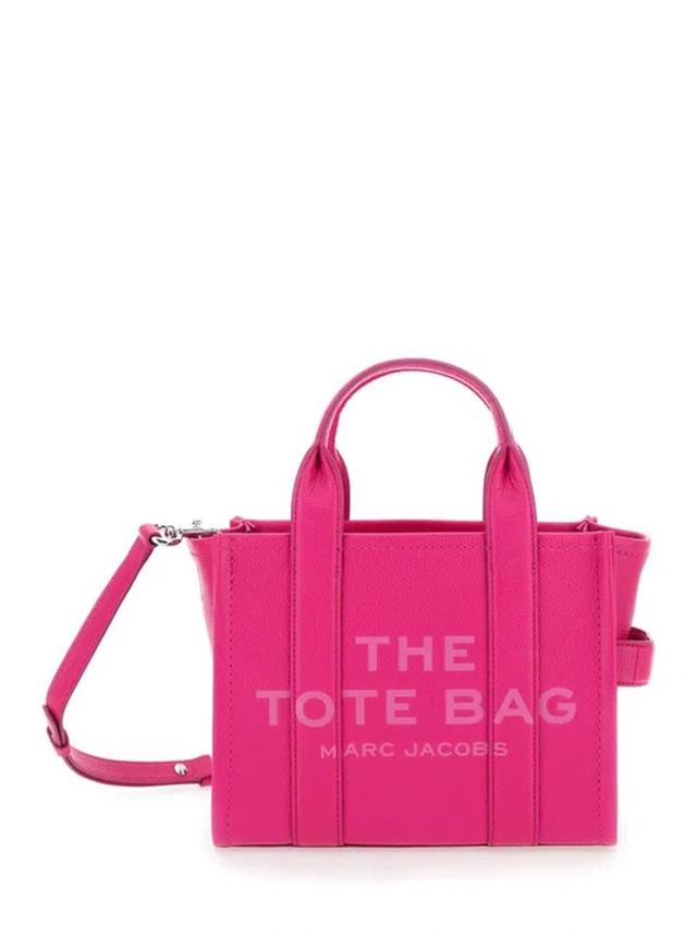 MARC JACOBS The Small Tote Leather In Pink Product Image