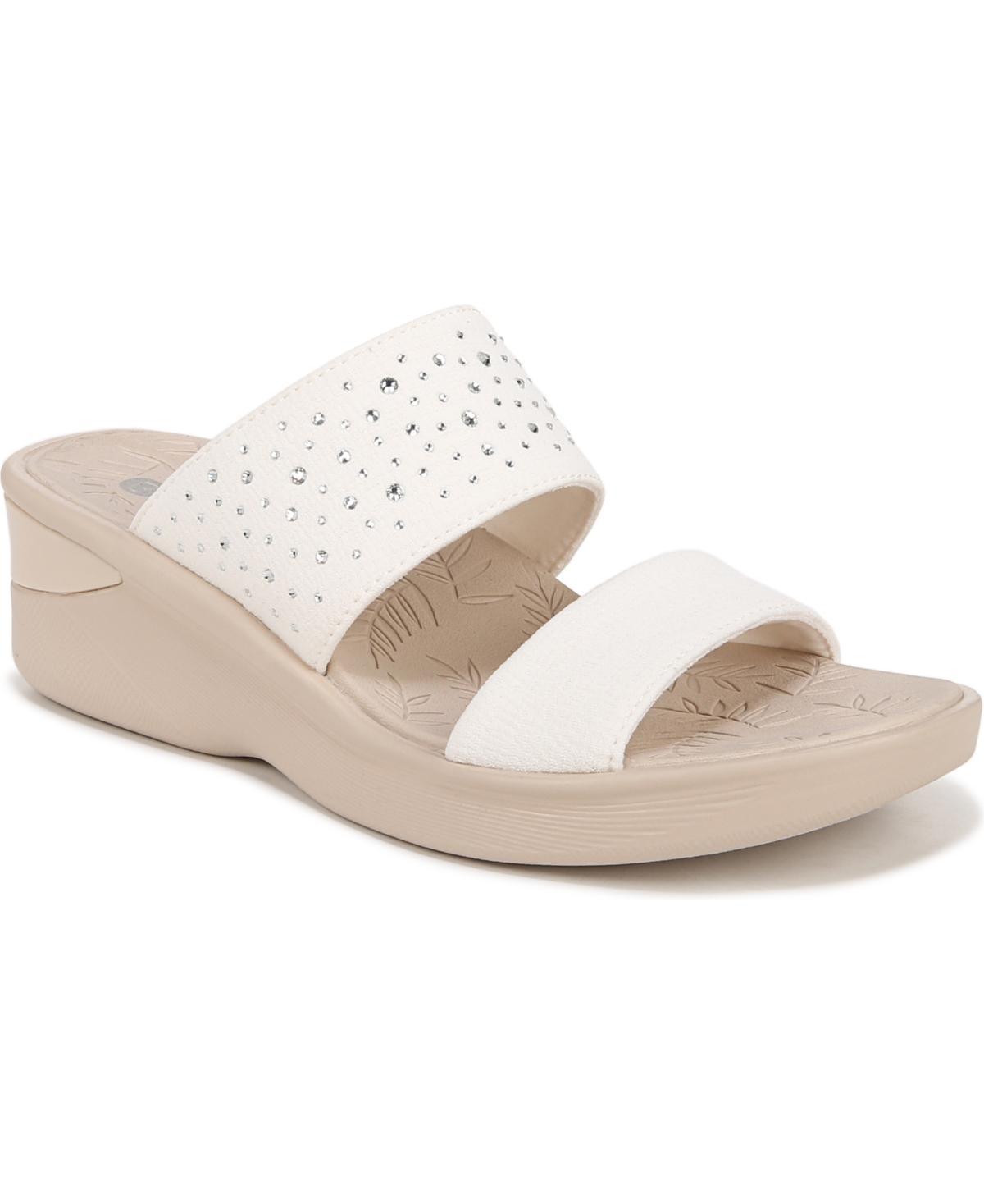 Bzees Sienna Bright Womens Wedge Sandals Pink Product Image