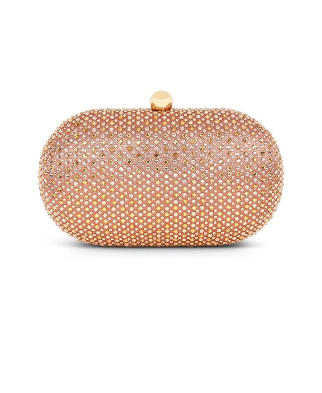 Jewel Badgley Mischka Womans Ella Fully Crystal Oval Minaudiere Product Image