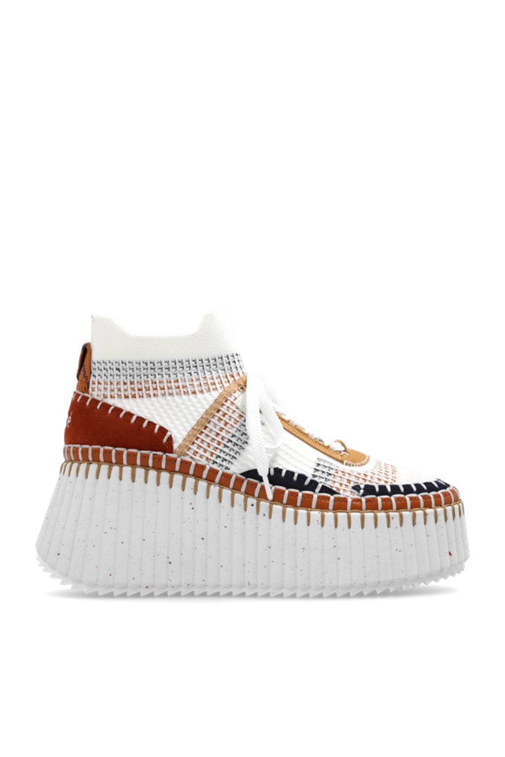 Nama Wedge Sneaker In Red Product Image