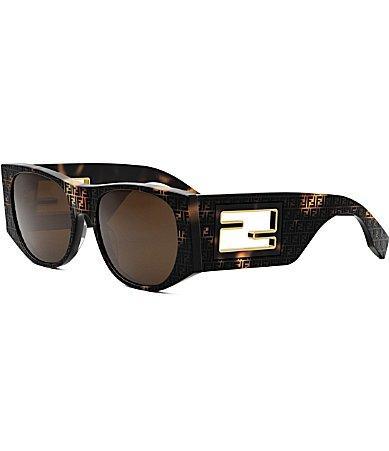 The Fendi Baguette 54mm Oval Sunglasses Product Image