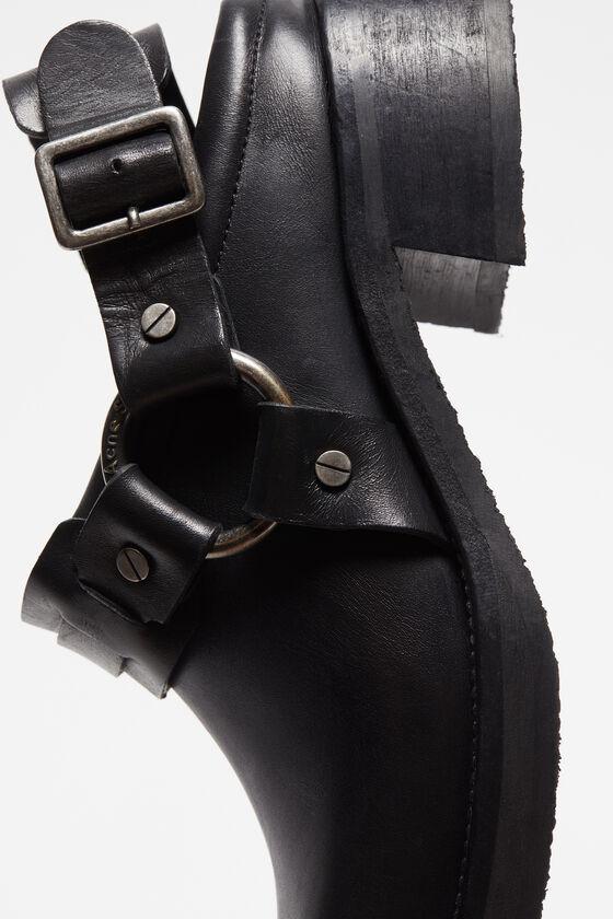 Leather buckle mule Product Image