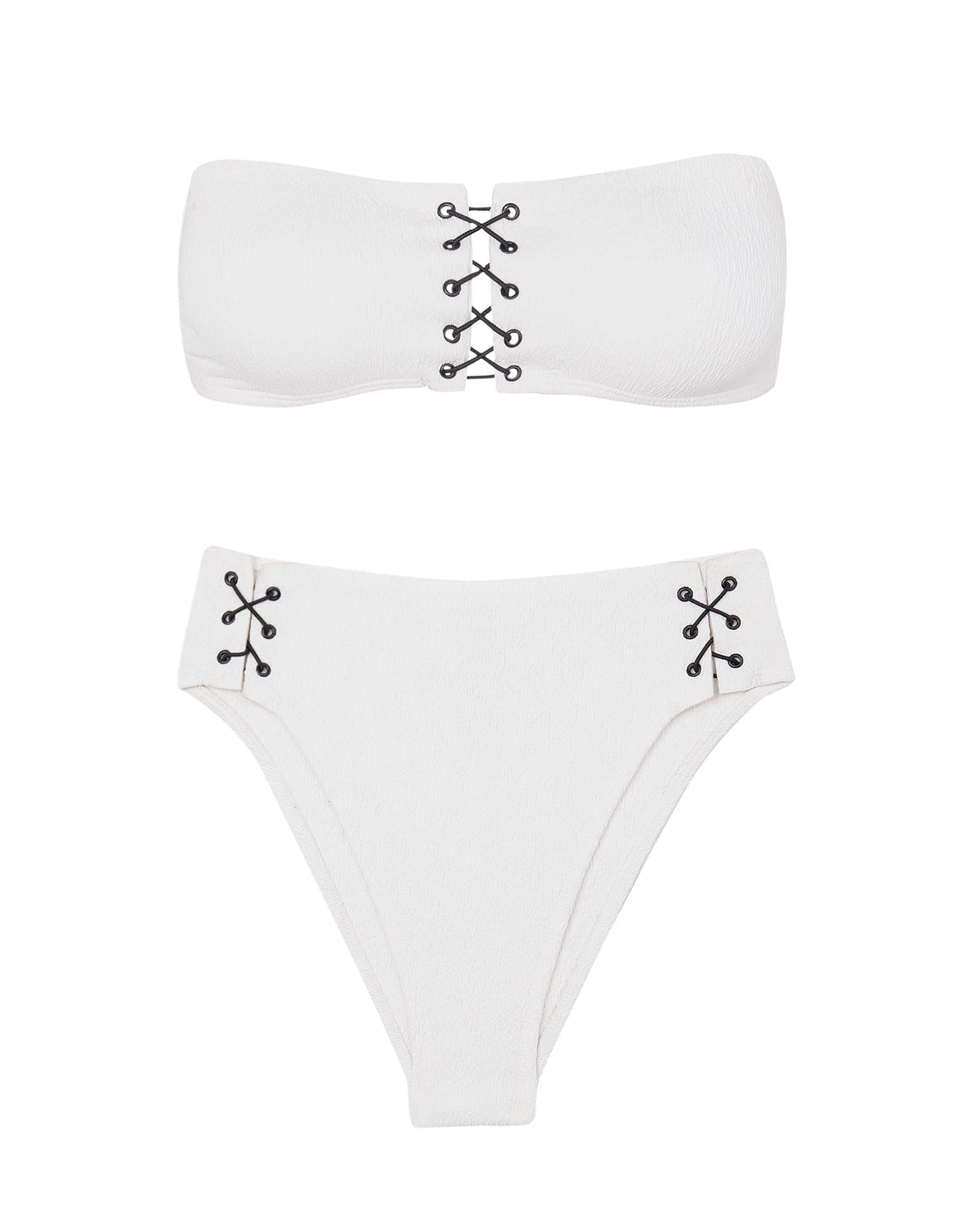 Firenze Blair Gigi Hot Pant Bottom - White Product Image