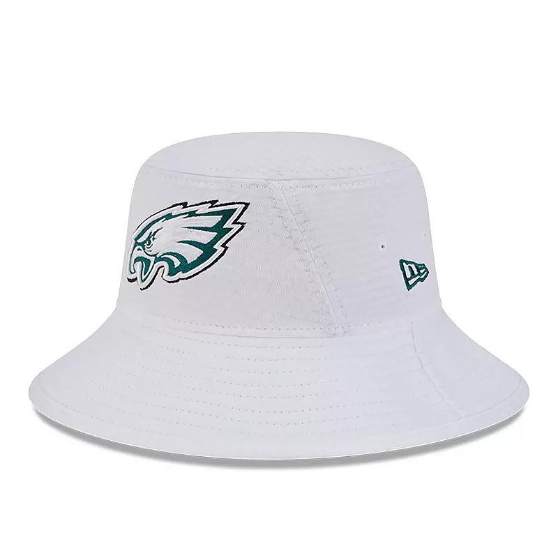 New Era Mens White Philadelphia Eagles 2024 Nfl Training Camp Stretch Bucket Hat Product Image