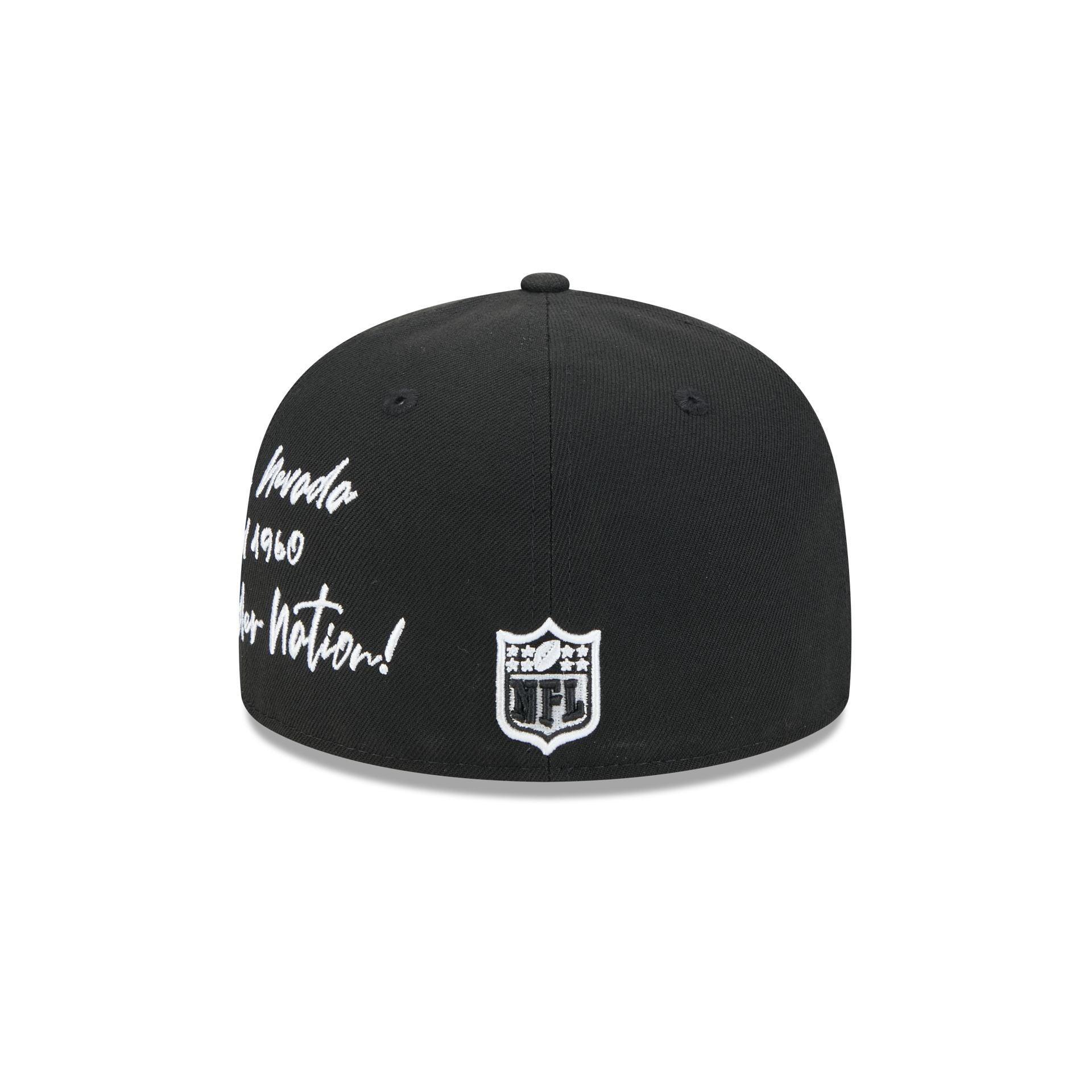 Las Vegas Raiders Team Verbiage 59FIFTY Fitted Hat Male Product Image