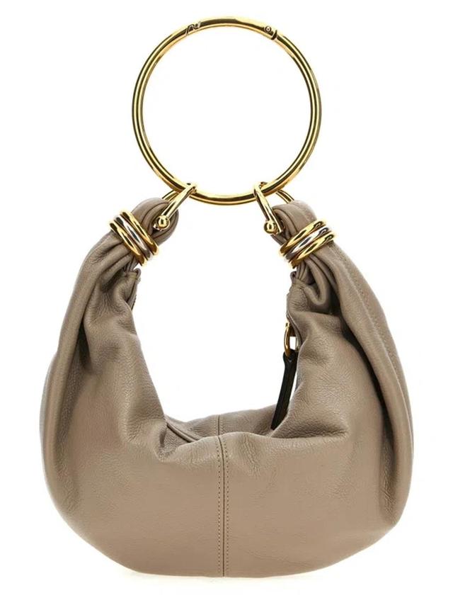 Bracelet Small Hobo Bag Handbag In Grey Product Image