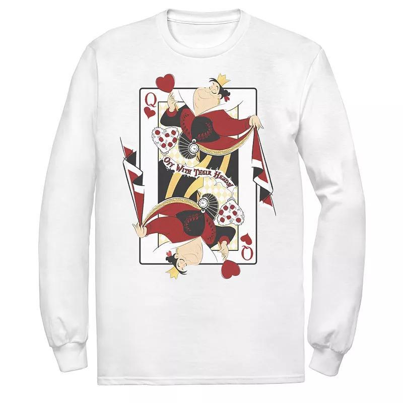 Mens Disney Alice In Wonderland Queen Of Hearts Playing Card Tee Product Image