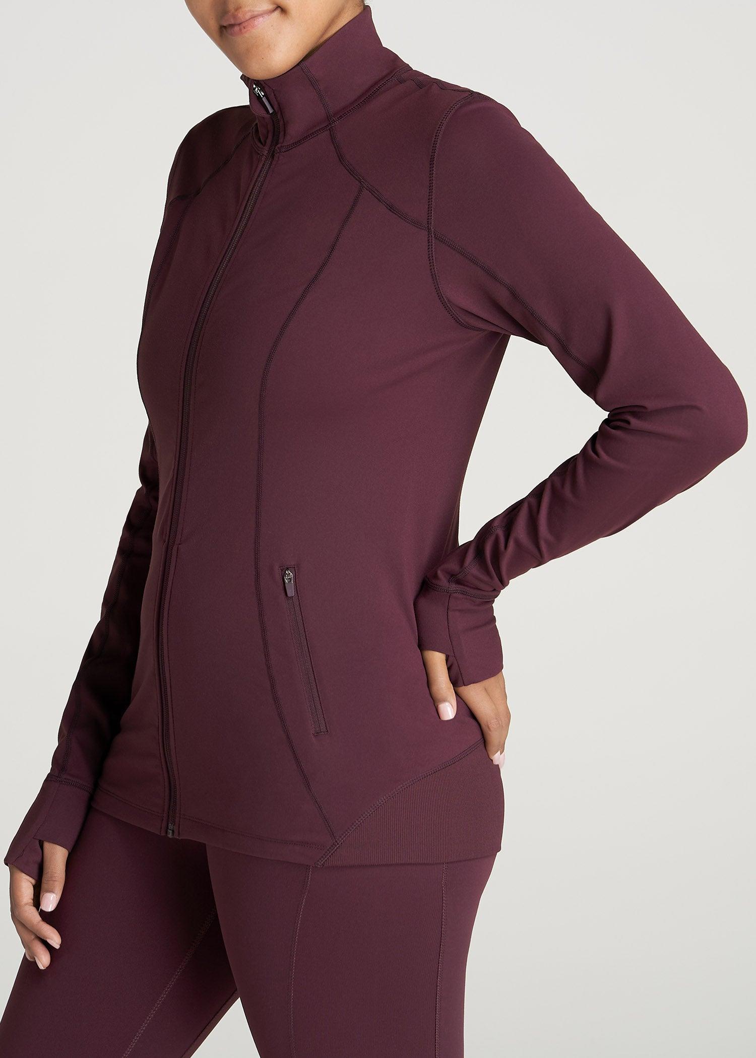 Women's Athletic Zip-Up Jacket in Beetroot Product Image