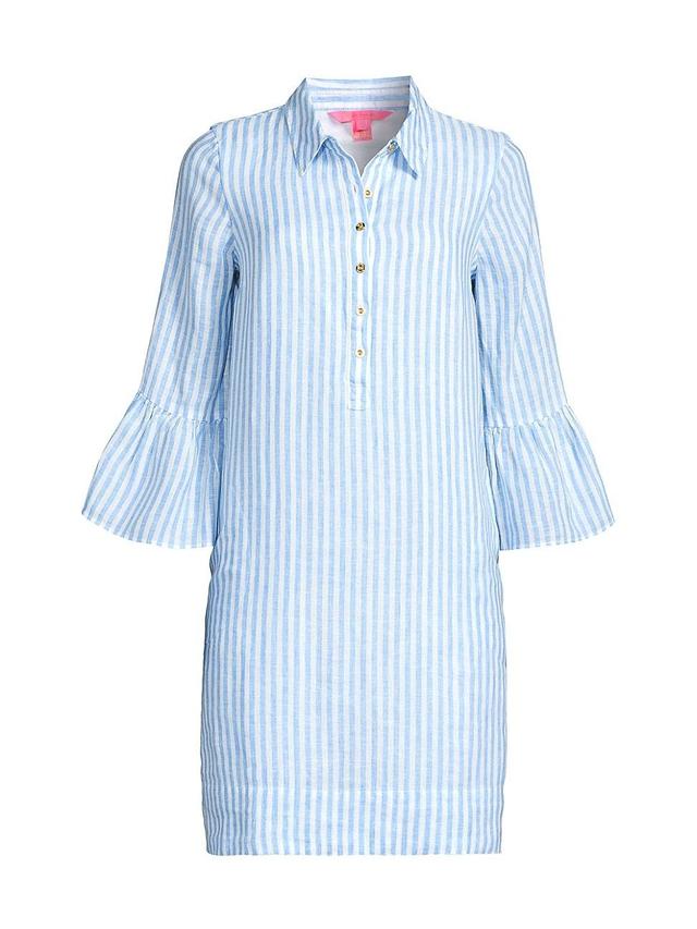 Womens Jazmyn Stripe Linen Shirtdress Product Image