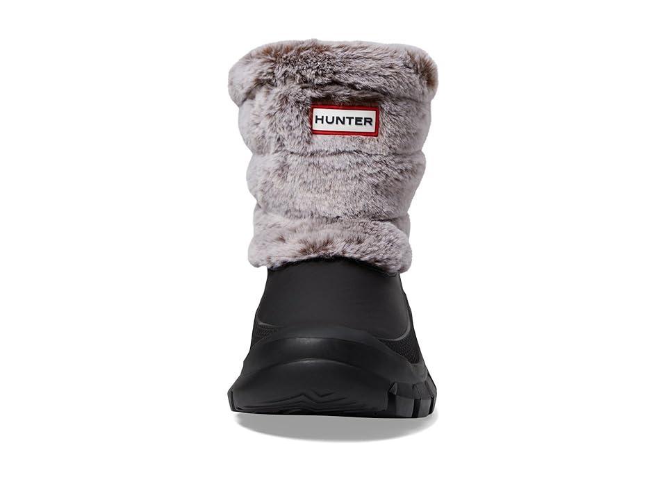 Hunter Intrepid Short Faux Fur Snow Boot Natural) Women's Shoes Product Image