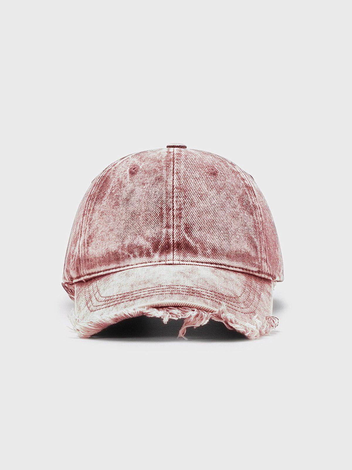 Fringe Washed Denim Cap product image