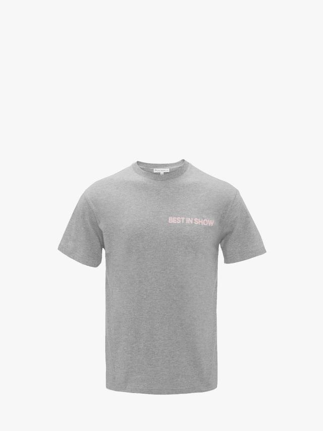 BEST IN SHOW BACK PRINT T-SHIRT in grey | JW Anderson US  Product Image