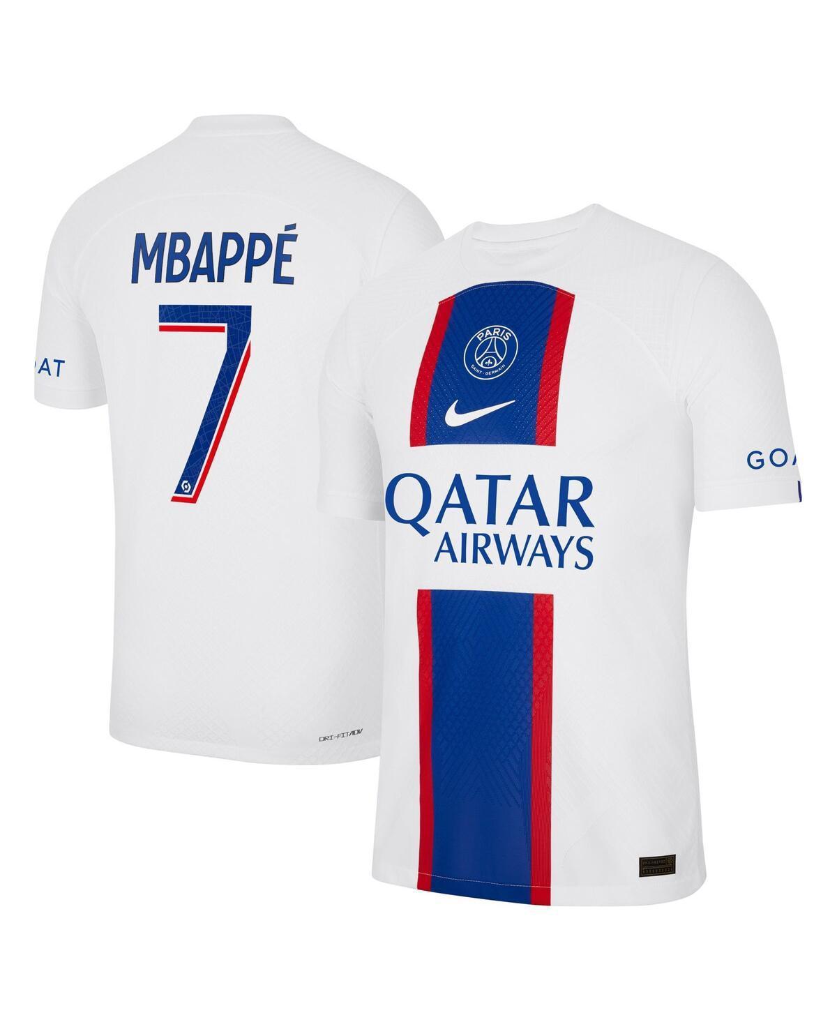 Mens Nike Kylian Mbappe White Paris Saint-Germain 2022/23 Third Vapor Match Authentic Player Jersey Product Image