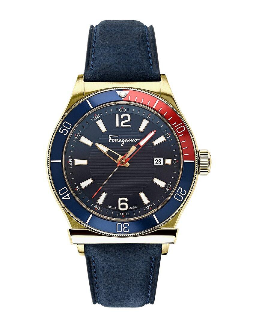 FERRAGAMO 1898 Sport Strap Watch In Blue Product Image