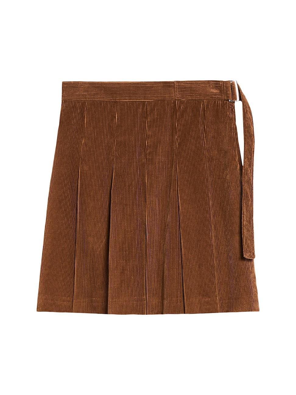 Womens Zucca Corduroy Pleated Miniskirt product image