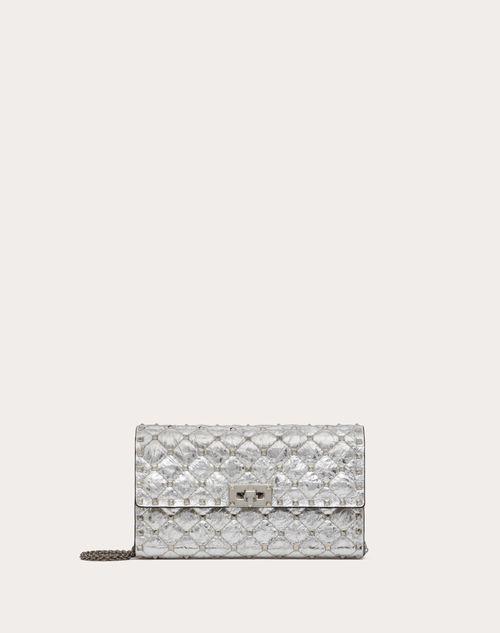 ROCKSTUD SPIKE METALLIC LAMBSKIN SHOULDER BAG Product Image