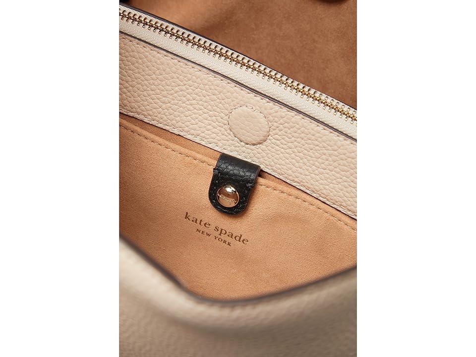 kate spade new york Knott Pebbled Leather Medium Crossbody Hobo Bag Product Image