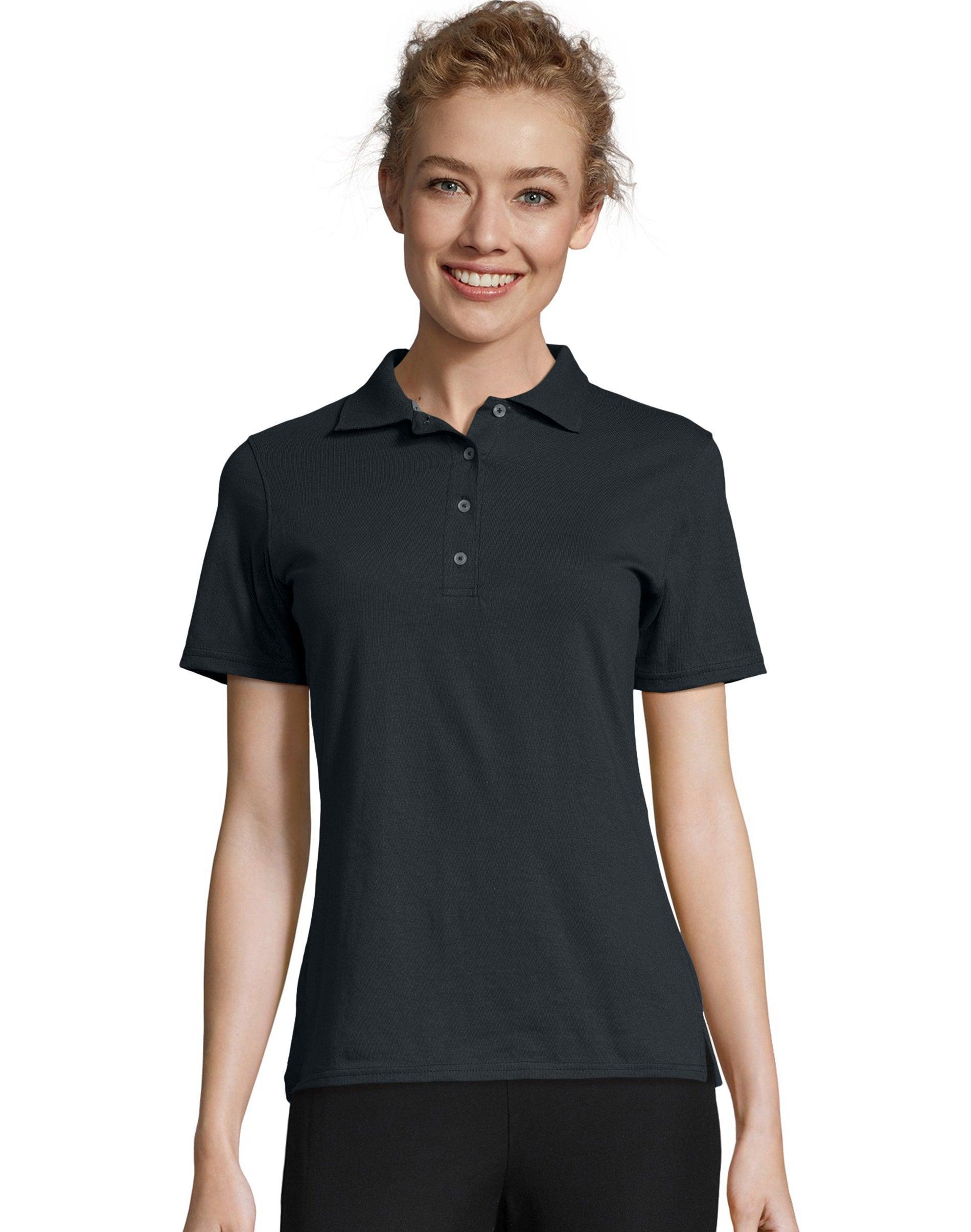 Hanes X-Temp Womens Performance Polo Shirt White XL product image