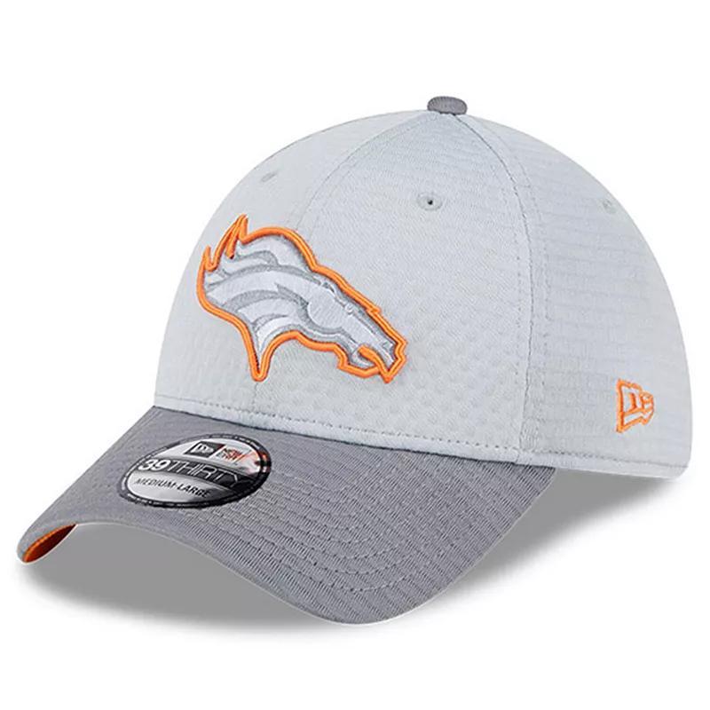 Mens New Era Gray Denver Broncos 2024 NFL Training Camp 39THIRTY Flex Hat Product Image