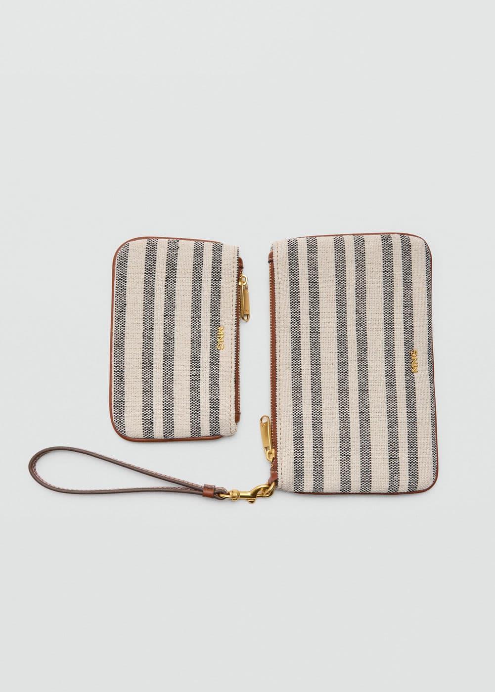 MANGO - Stripe-print wallet - One size - Women Product Image