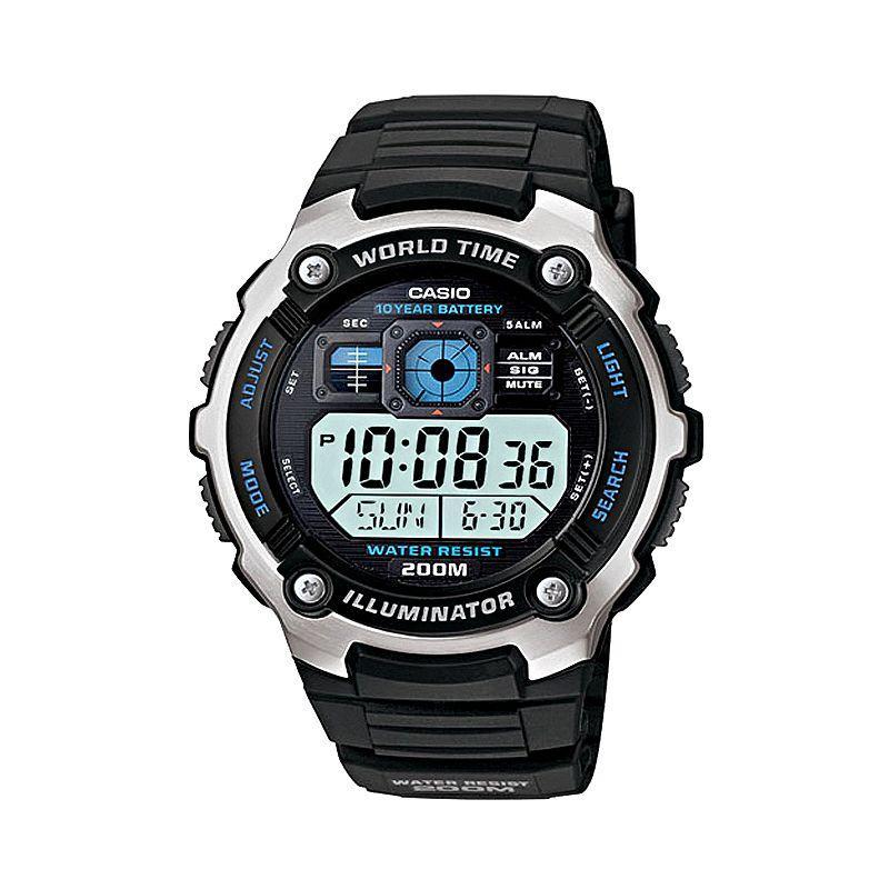 Casio Mens Illuminator Digital Chronograph Watch - AE2000W-1AV, Multicolor Product Image