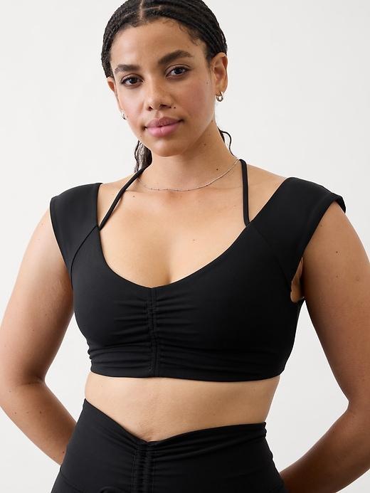 Cinch Built-In Bra Crop Tee Product Image