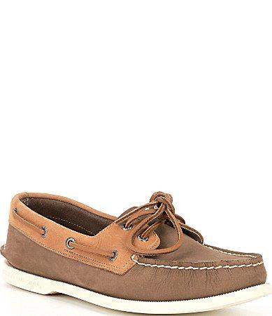 Mens Sperry Top-Sider Authentic Original™ 2-Eye Boat Shoe - Brown Product Image