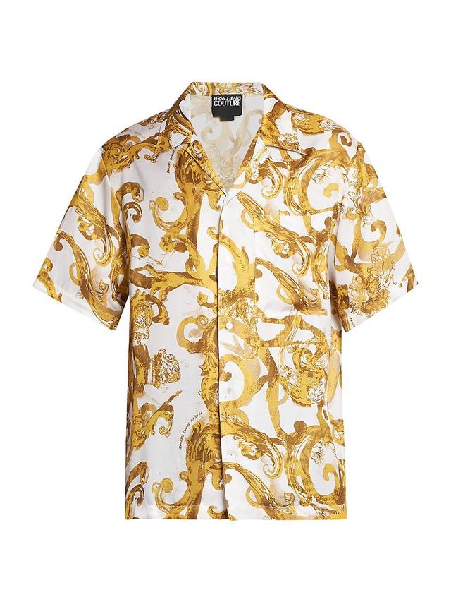 Mens Baroque Print Short-Sleeve Shirt Product Image