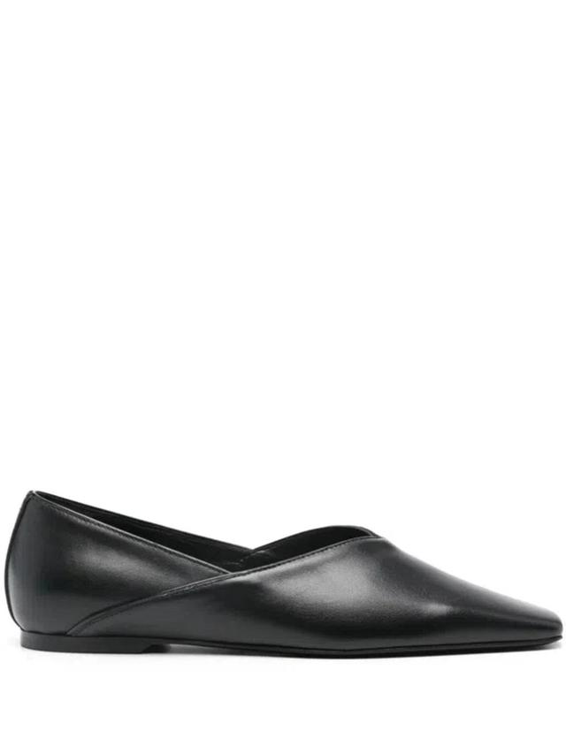 TOTÊME Women's Everyday Leather Flats In Black Product Image