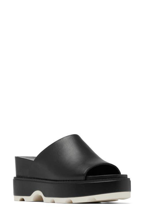 SOREL Joanie IV Slide Wedge (Chalk/Black) Women's Shoes Product Image