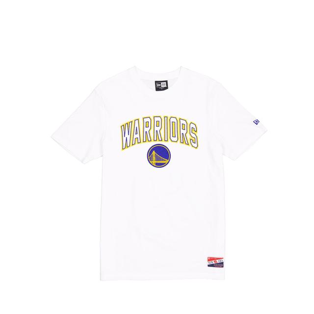 Golden State Warriors Throwback White T-Shirt Male Product Image