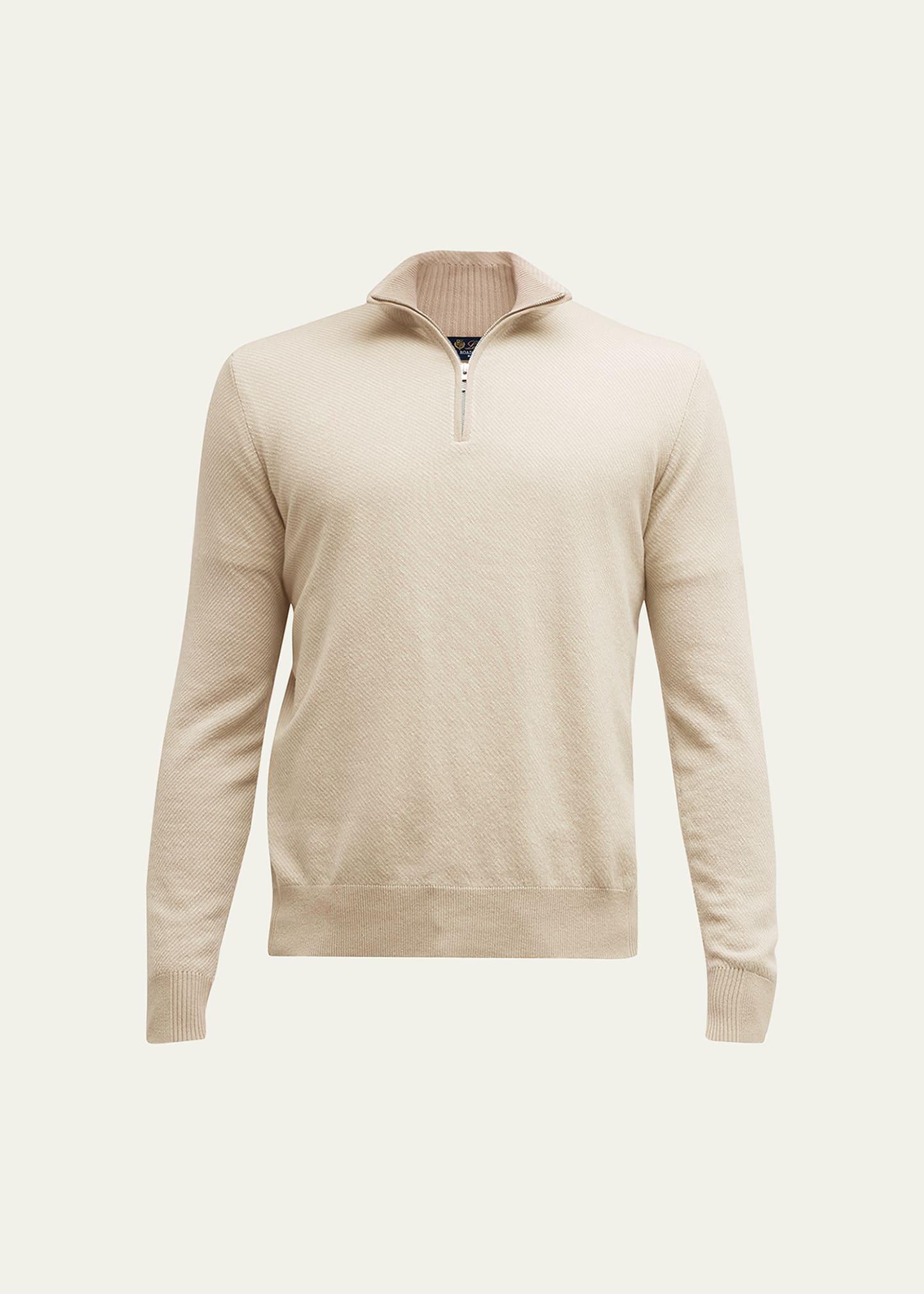 Mens Roadster 1/4-Zip Cashmere Sweater Product Image