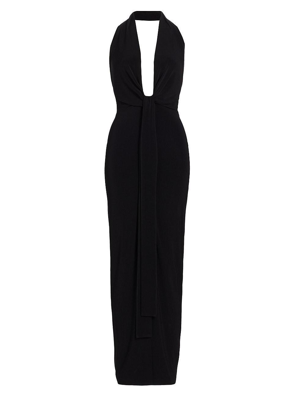 Womens Twisted Halterneck Gown Product Image