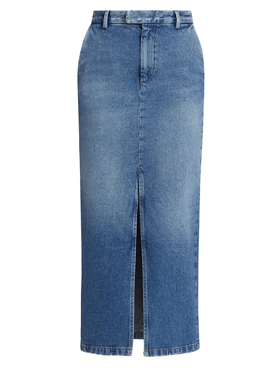 Womens Lula Denim Pencil Midi-Skirt Product Image