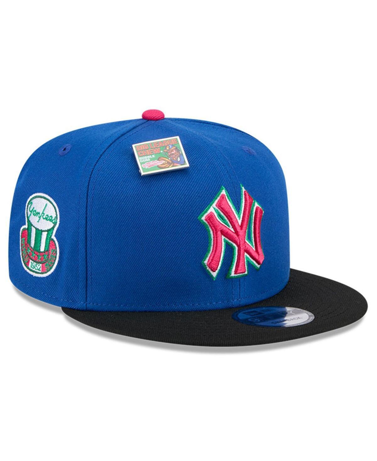 New Era Mens Royal New York Yankees Watermelon Big League Chew Flavor Pack 9FIFTY Snapback Hat - Royal, Black Product Image