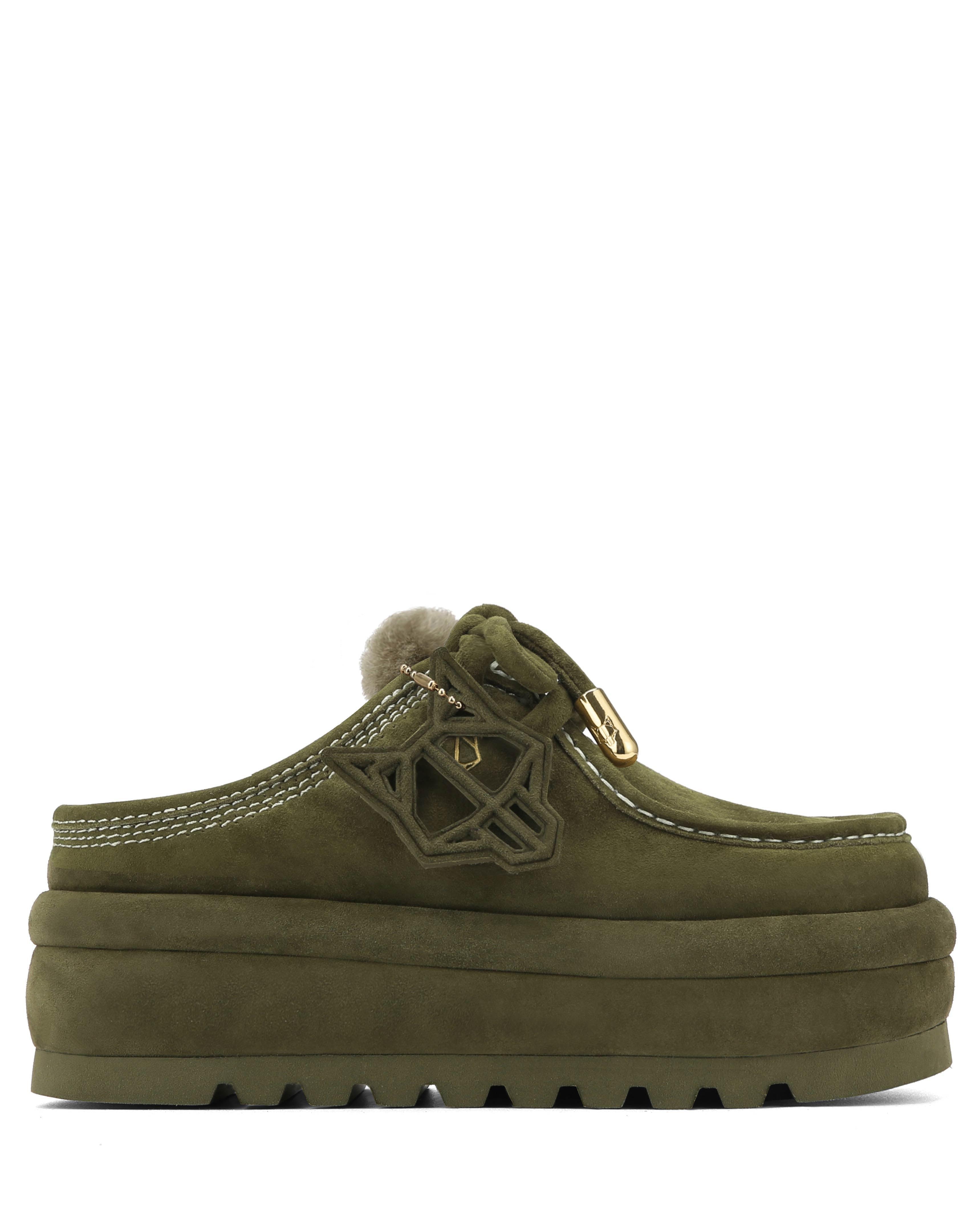 Blizzard Dark Olive Suede/Shearling Product Image