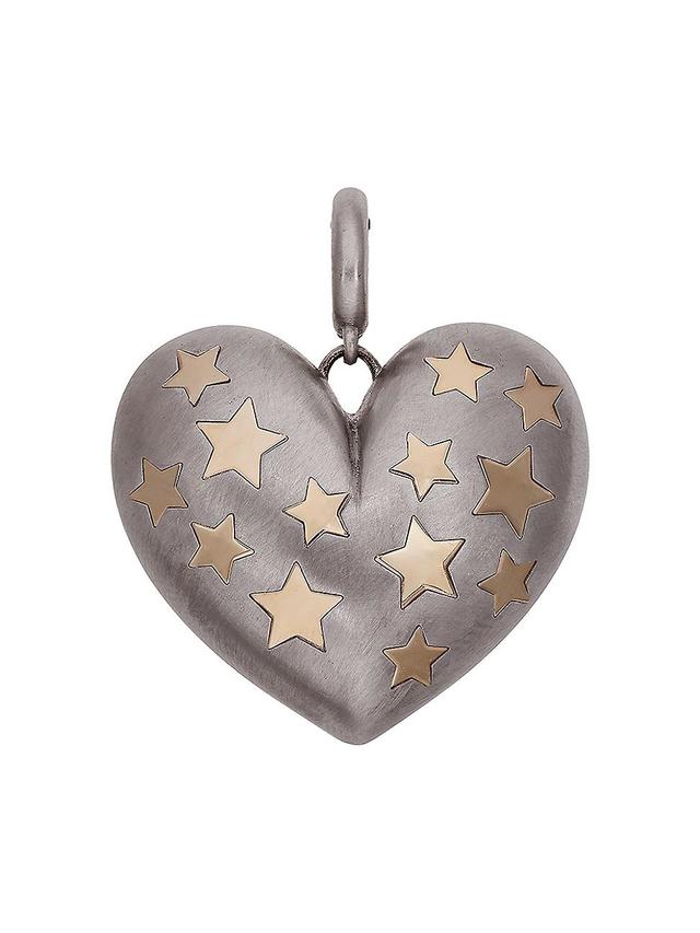 Womens Bruno Two-Tone 14K Gold Heart Charm Product Image