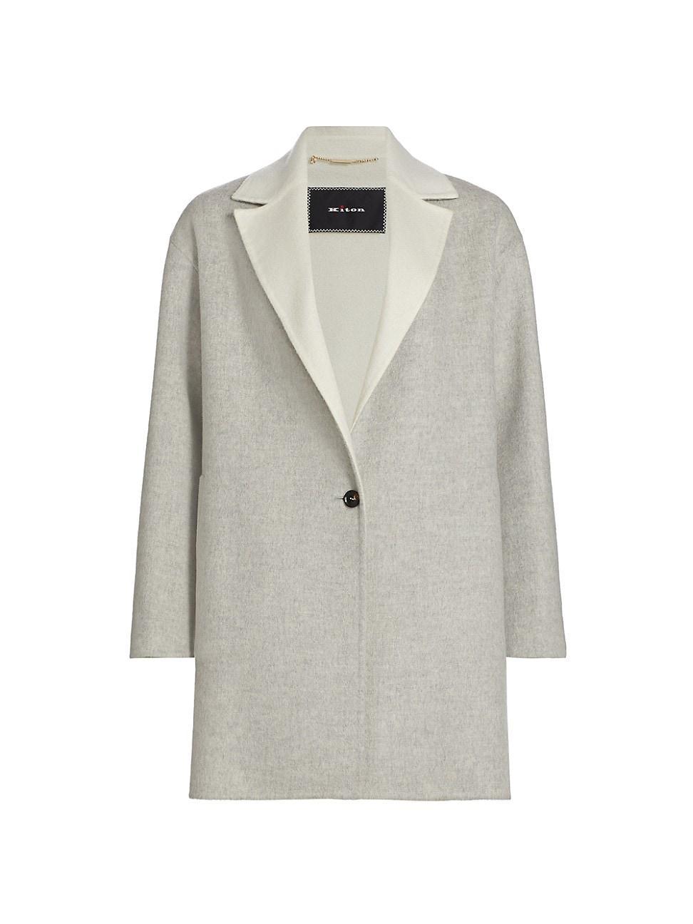 Womens Two-Tone Cashmere Jacket Product Image