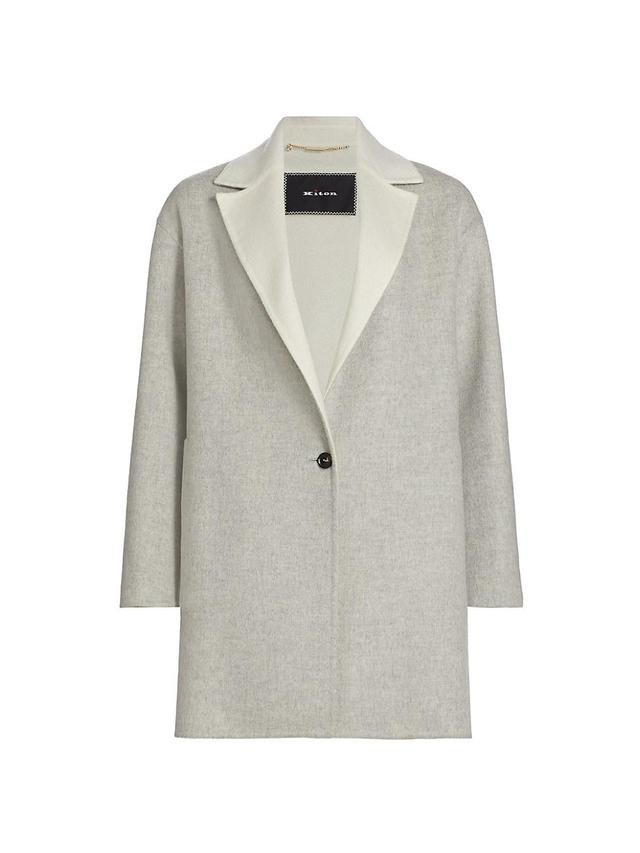 Womens Two-Tone Cashmere Jacket Product Image