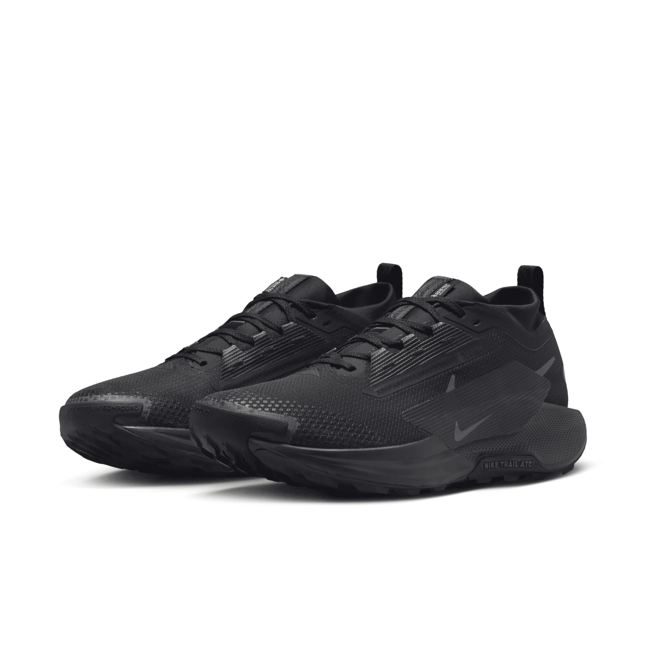 Nike Mens Reactx Pegasus Trail 5 GTX - Running Shoes Anthracite/Black/Black Product Image