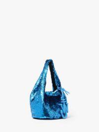 MINI SEQUIN SHOPPER - TOP HANDLE BAG in blue | JW Anderson US  Product Image