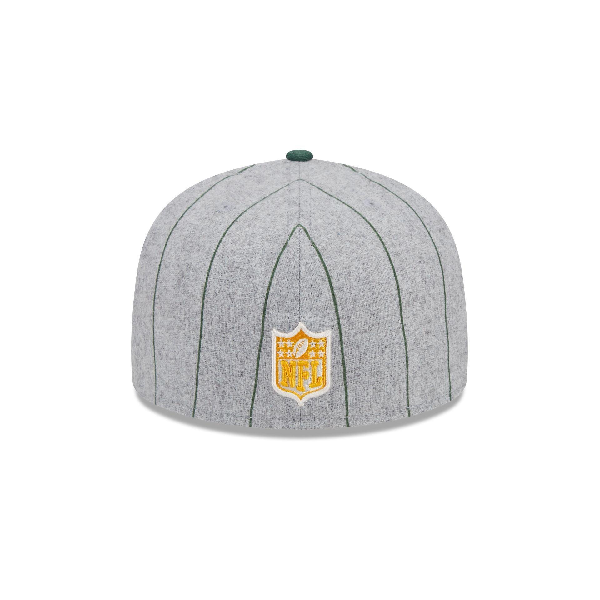 Green Bay Packers Heather Pinstripe 59FIFTY Fitted Hat Male Product Image