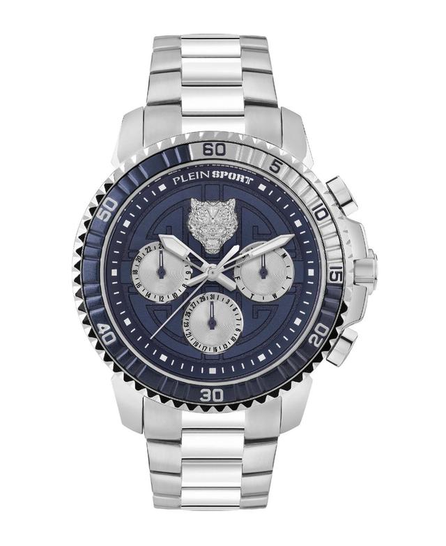 Philipp Plein Sport Powerlift Mens Silver Metal Quartz Chronograph Watch - Silver Product Image