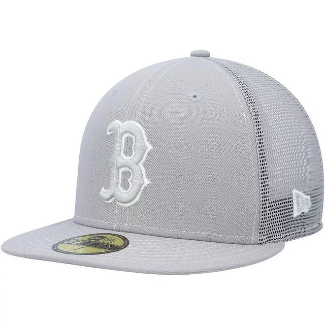 Mens New Era Gray Boston Red Sox 2023 On-Field Batting Practice 59FIFTY Fitted Hat Product Image